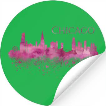 Discover Chicago yline Stickers