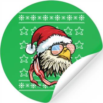 Discover Ugly Usa Flag Bald Eagle Stickers