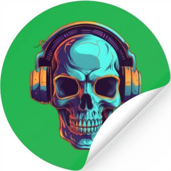 Discover Synthwave Specter A Ghostly DJ Stickers