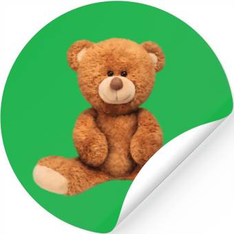 Discover Real Teddy Bear Illustration Stickers
