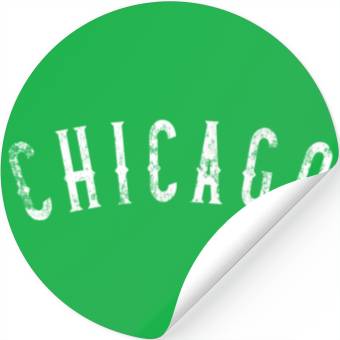 Discover Vintage Chicago Distressed Stickers