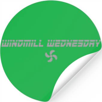 Discover Windmill Wednesday Stickers