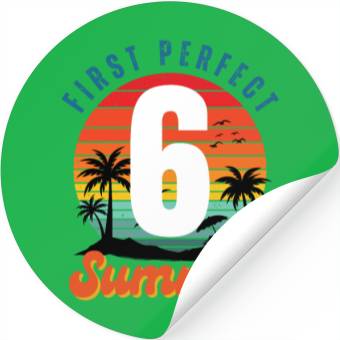 Discover First perfect number summer light version Stickers