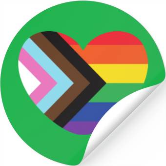 Discover Pride Rainbow Heart Stickers