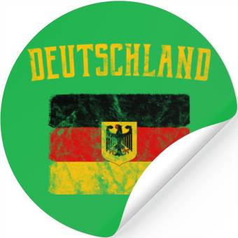Discover Deutschland - German Flag Stickers