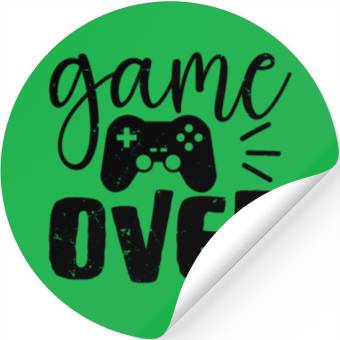 Discover Game Over Funny Stickers