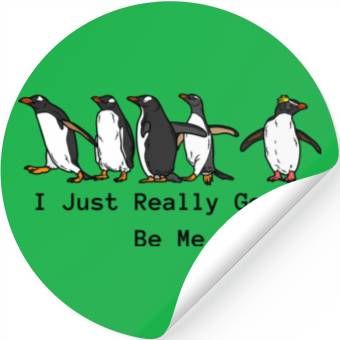 Discover Penguin I Just Really Gotta Be Stickers