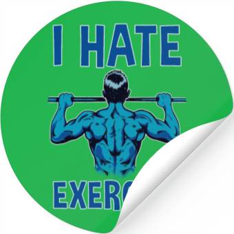Discover I Hate Exercise 2 Stickers