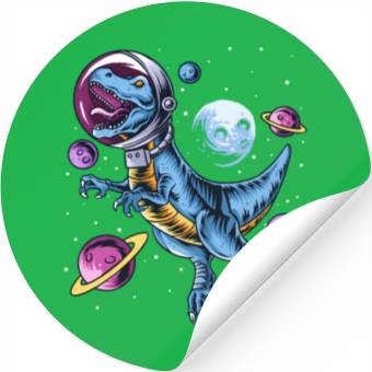 Discover Dinosaur Astronauts Science Fiction Science Stickers