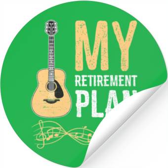 Discover My Retirement Plan Guitar Stickers