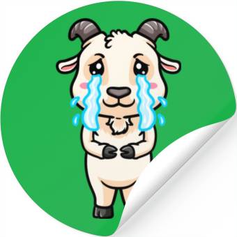 Discover Goat Sad Crying Emoticon Stickers