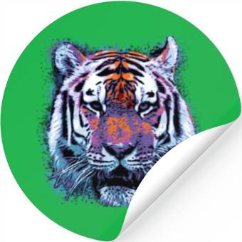 Discover Tiger Face Pop Stickers