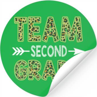 Discover Team Second Grade Leopard 2nd Grade Back To Stickers