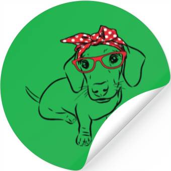 Discover Dachshund Mama Stickers