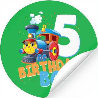 Discover 5Th Train 5 I'M Five Stickers