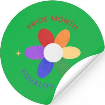 Discover Colorful Pride Month Logo Stickers