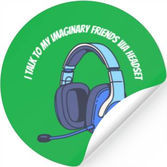Discover Gamer Imaginary Friends Stickers