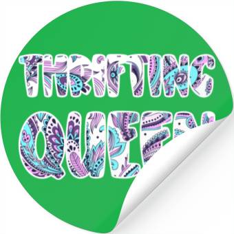 Discover Thrifting Queen paisley Stickers