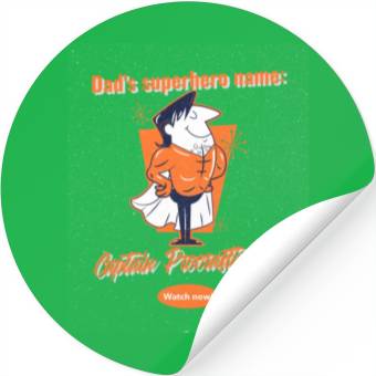 Discover Superhero Dad Stickers