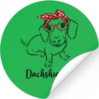 Discover Dachshund Mama Stickers