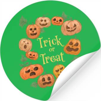 Discover Trick Or Treat Pumpkins Stickers