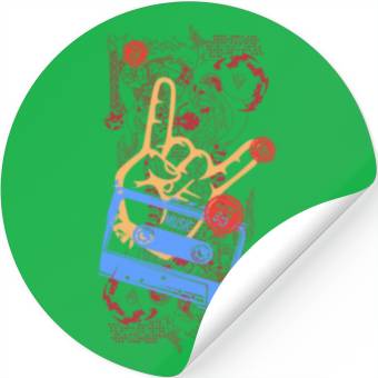 Discover devil horns hand Stickers