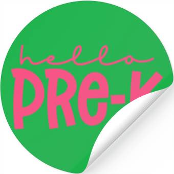 Discover Pre K pink Stickers