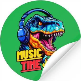Discover music time Stickers