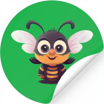 Discover Cute Superhero Bee Bumblebee Wasp Stickers