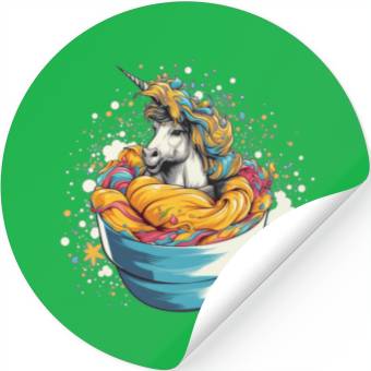 Discover Unicorn Ice Cream Stickers