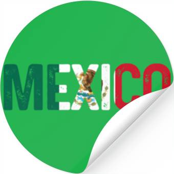 Discover Mexico Mexican Flag Pride Stickers