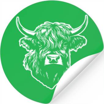 Discover Scottish Highland Cow Stickers