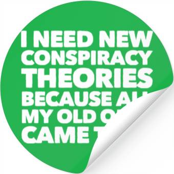 Discover New conspiracy Stickers