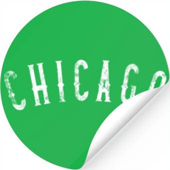 Discover Chicago Distressed Stickers