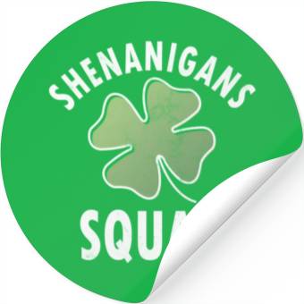 Discover Shenanigans Squad Irish Saint Patricks Day Stickers