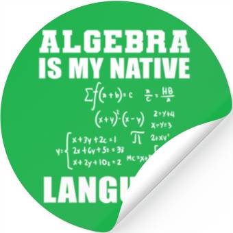 Discover Native Language Math Teacher Gift Stickers
