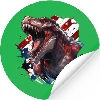 Discover Dinosaur Independence Day2 Stickers