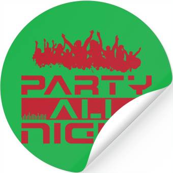 Discover Party all night Stickers