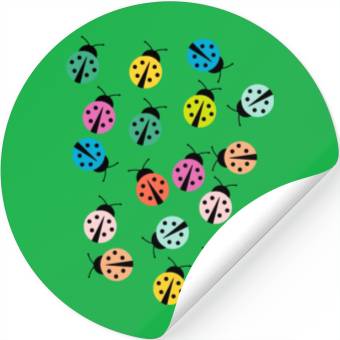Discover Cute and colorful ladybug Stickers