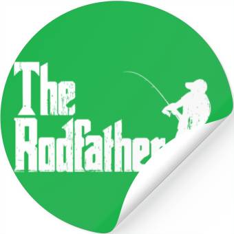Discover Fishing The Rodfather Stickers