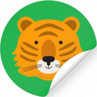 Discover Cute Tiger Stickers