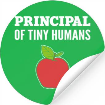 Discover Principal Tiny Humans School Principal Gift Stickers