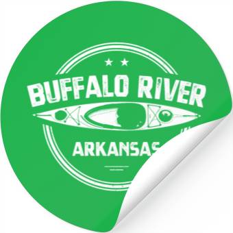 Discover Buffalo River, Arkansas Kayaking Stickers