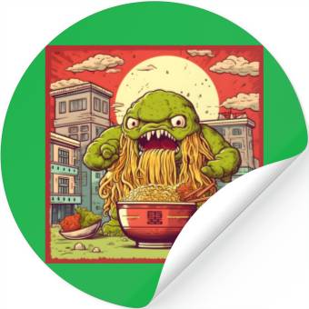Discover Ramen Monster Stickers