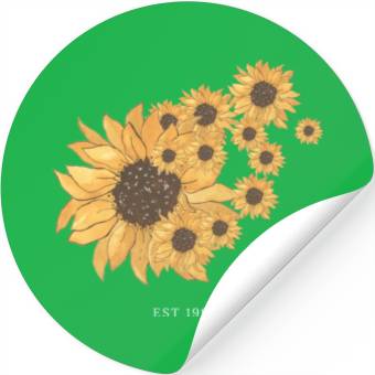 Discover Aesthetic Sunflower Stickers