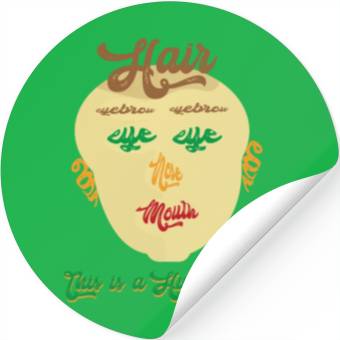 Discover this is a human face Stickers