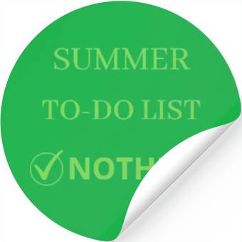 Discover Summer to-do list NOTHING Stickers