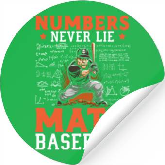 Discover Baseball Math Lover Mathematician Baseball Player Stickers