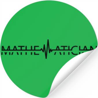 Discover Mathematician Heartbeat Math Teacher Stickers