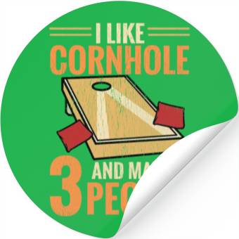 Discover Funny Corn Hole Stickers